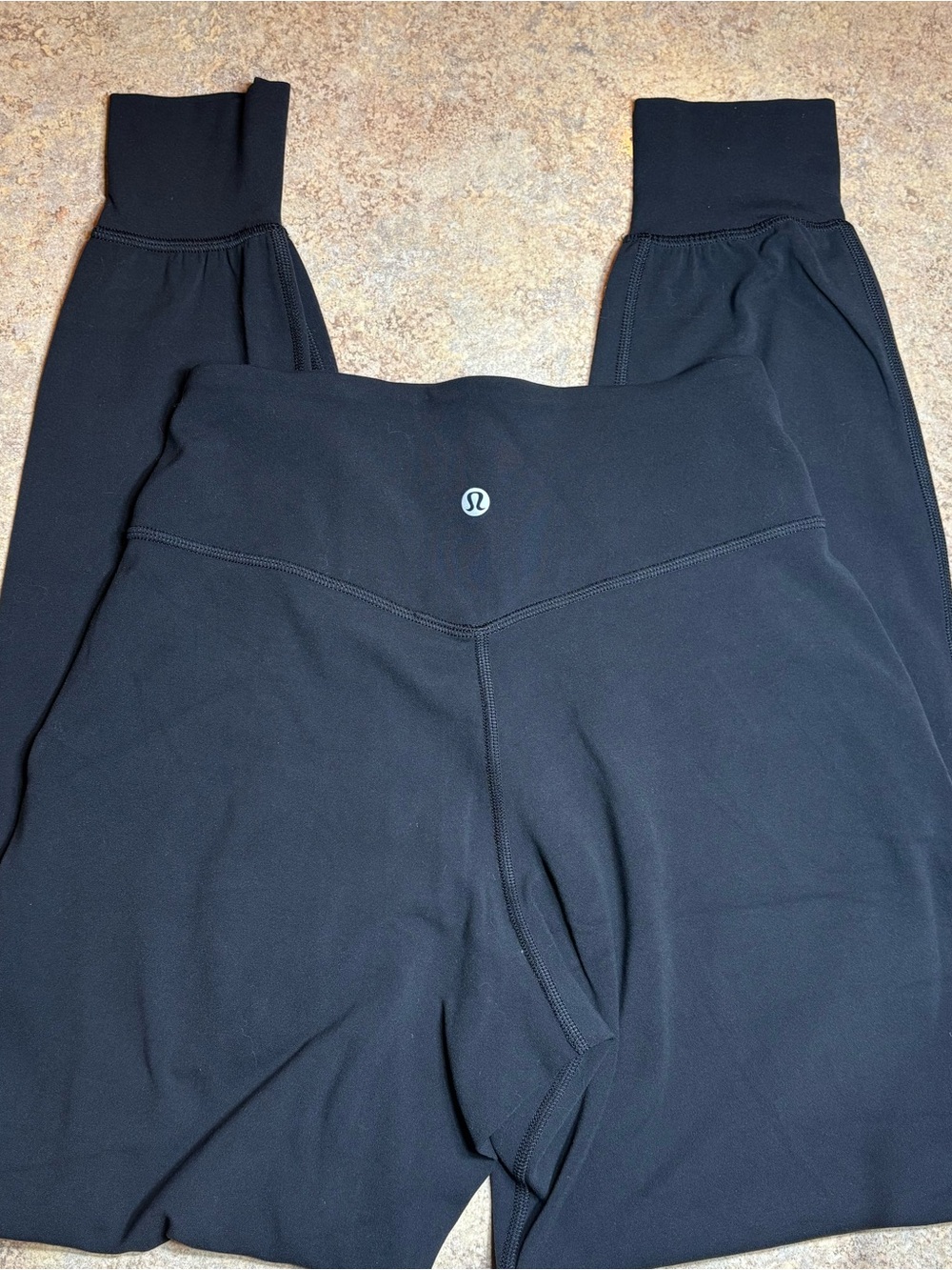 Lululemon Align High Rise Jogger Pants Size 4 Black Nulu Pockets